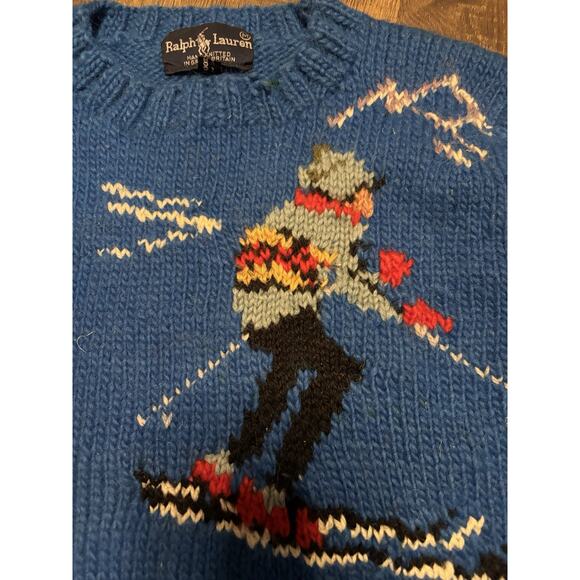 Vintage RL 83 Great Britain Hand knitted Ski Vest Wool - Picture 10 of 10